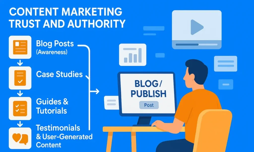 Content marketing assets for search arbitrage startups, including blogs, case studies, and guides that build trust and authority.