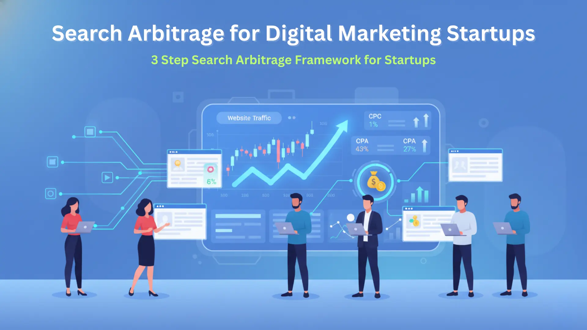 Digital marketing startups are using a 3-step search arbitrage framework to scale profitable traffic and growth.