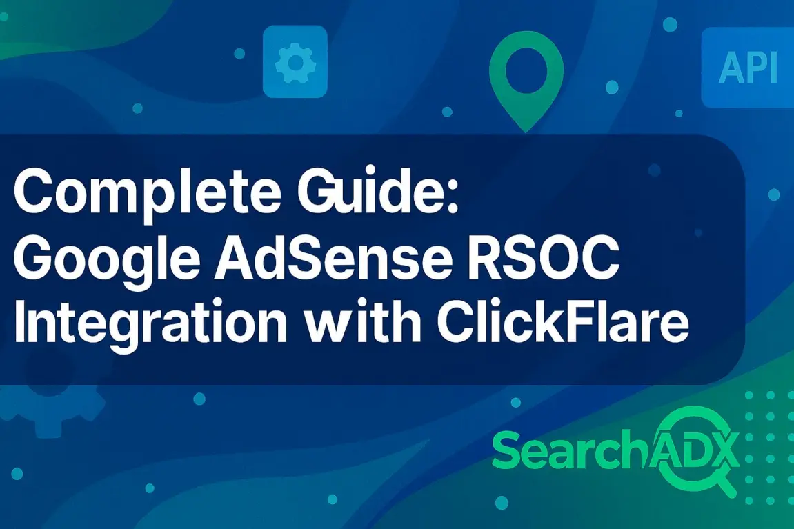 Google AdSense RSOC Tracking Integration with ClickFlare 1